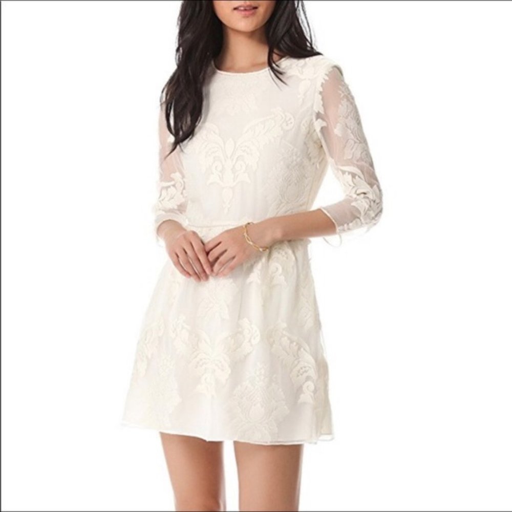 Dolce Vita Valentina Silk Lace Embroidered Dress